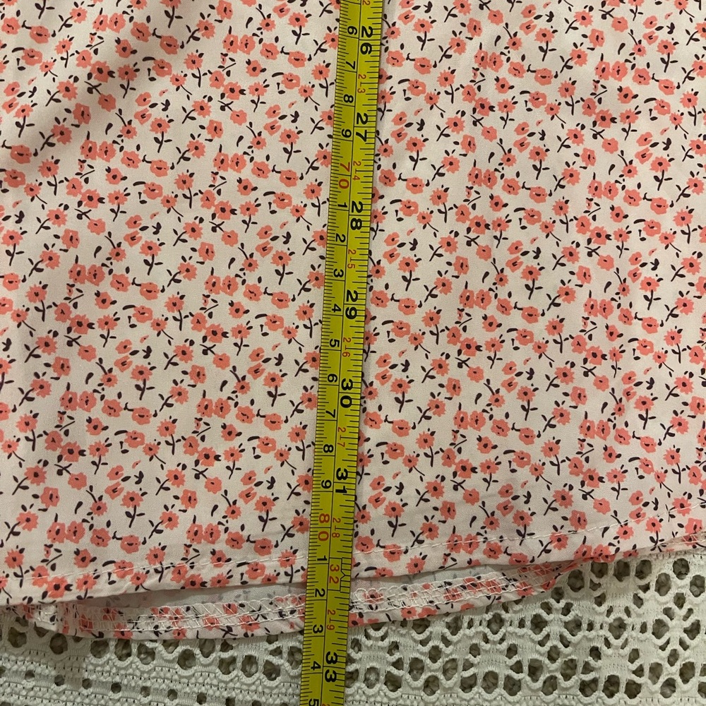 Pink floral mini dress dress size L - Picture 6 of 9